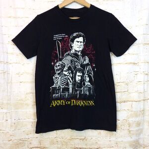 Army of Darkness T-Shirt Women M Black Graphic Ash Evil Dead Movie Horror